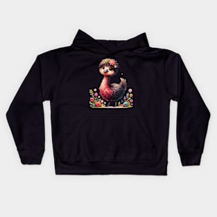 Cute Emu Bird Kids Hoodie